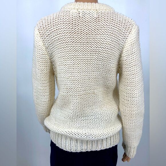 Vintage Rive Droite Collection White Embroidery Sweater Size M Made in Korea - Picture 2 of 8